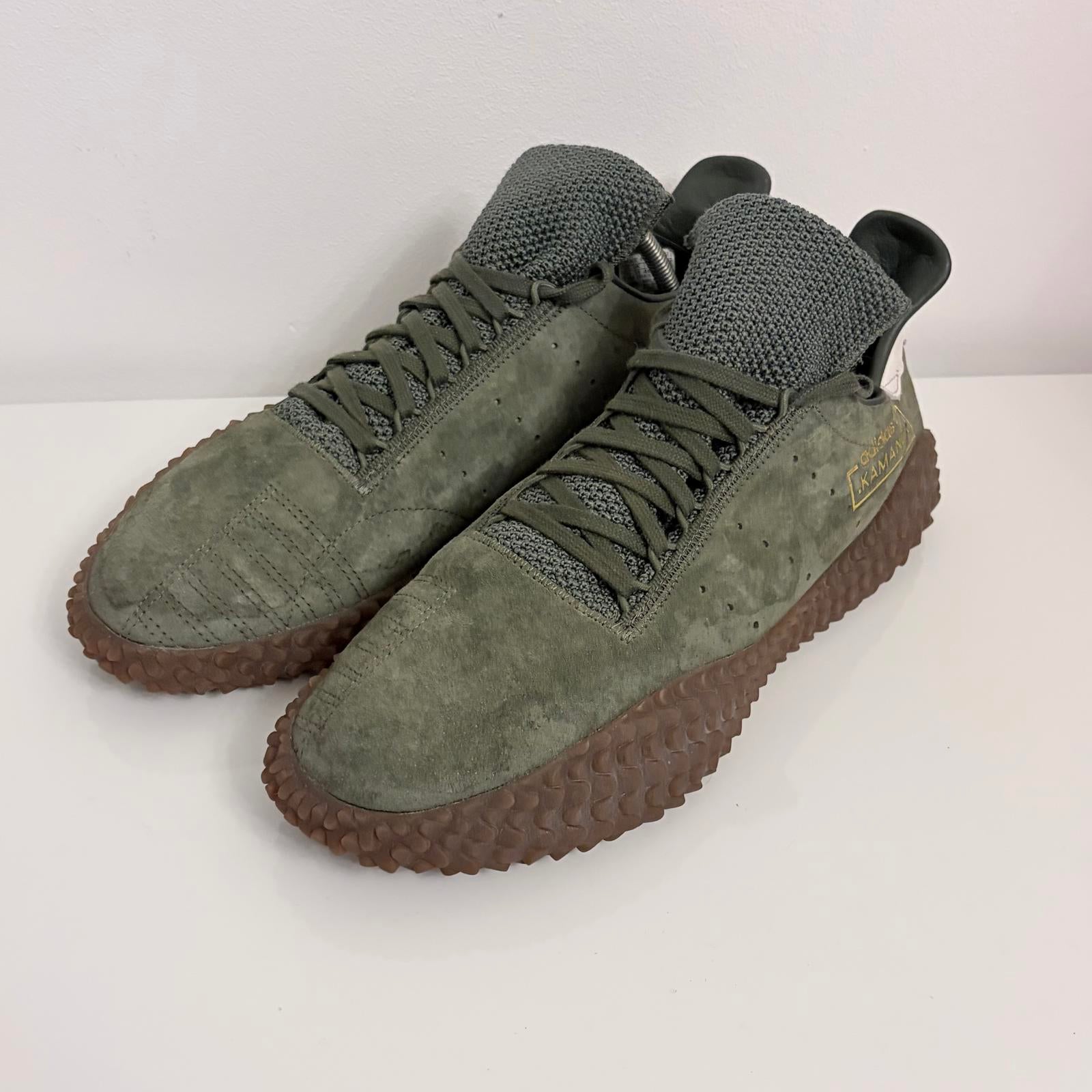 Adidas Kamanda UK 11 Base Green Gum Classic Quality Trainers b96521