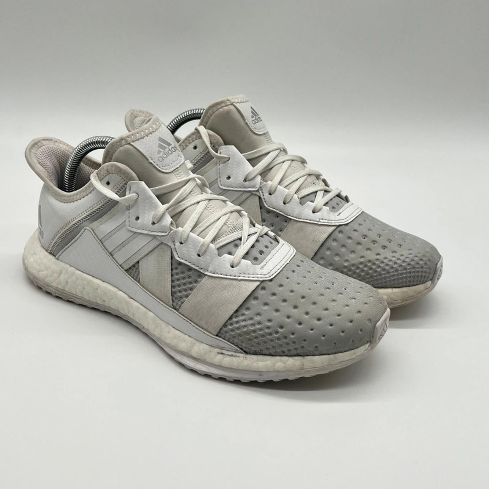 Adidas Pure Boost ZG Mens UK 8.5 White Grey Comfort Boost Trainers s76725