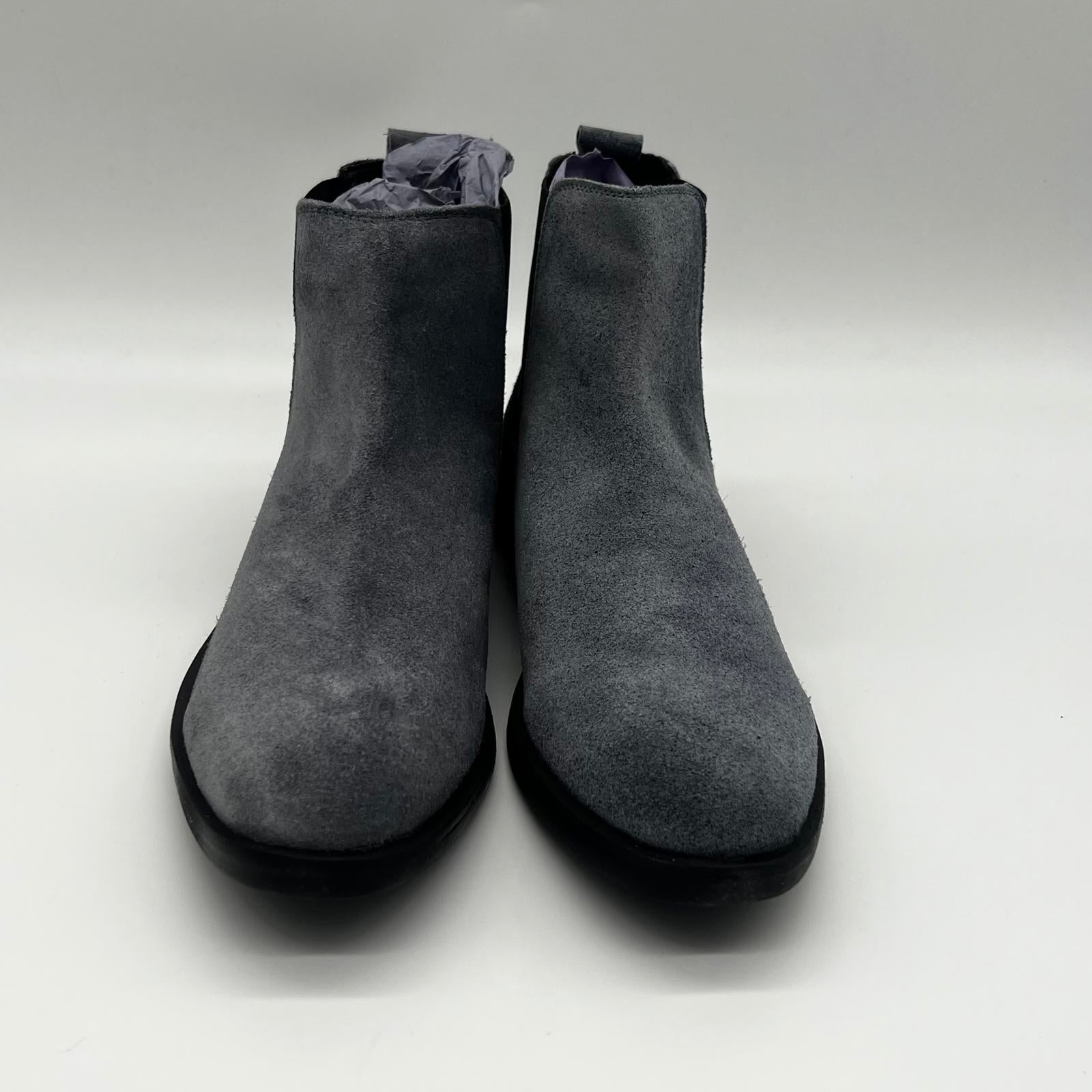 Moda In Pelle Solaro Mens UK 7 EU 41 Grey Quality Suede Chelsea Boots