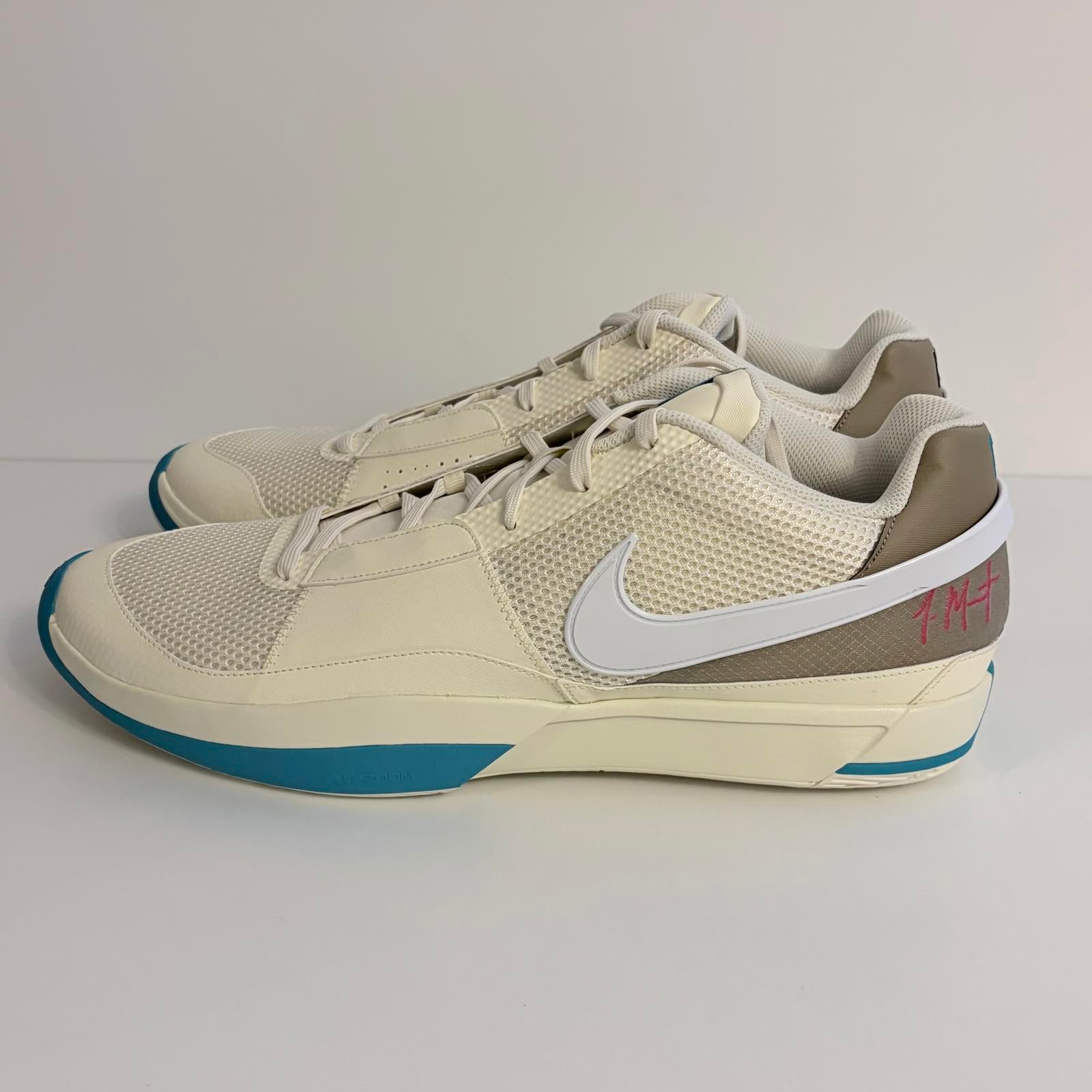 Nike Ja 1 Mens UK 16 Seasonal Beige Brown Blue Basketball Trainers DR8785-102