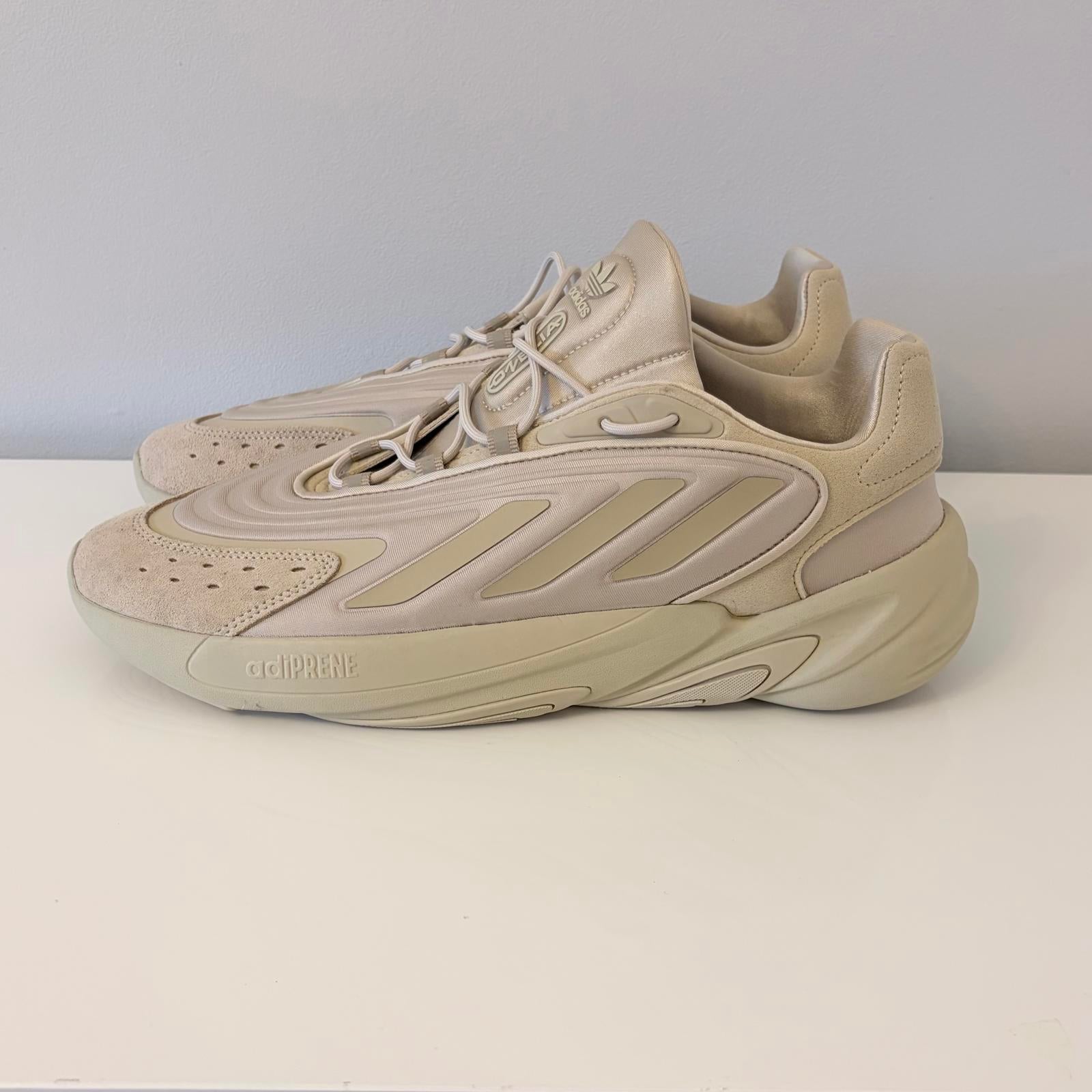Adidas Ozelia UK 10.5 Savanna Beige Quality Adiprene Trainers gv7685