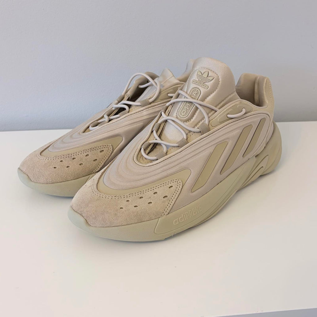 Adidas Ozelia UK 10.5 Savanna Beige Quality Adiprene Trainers gv7685