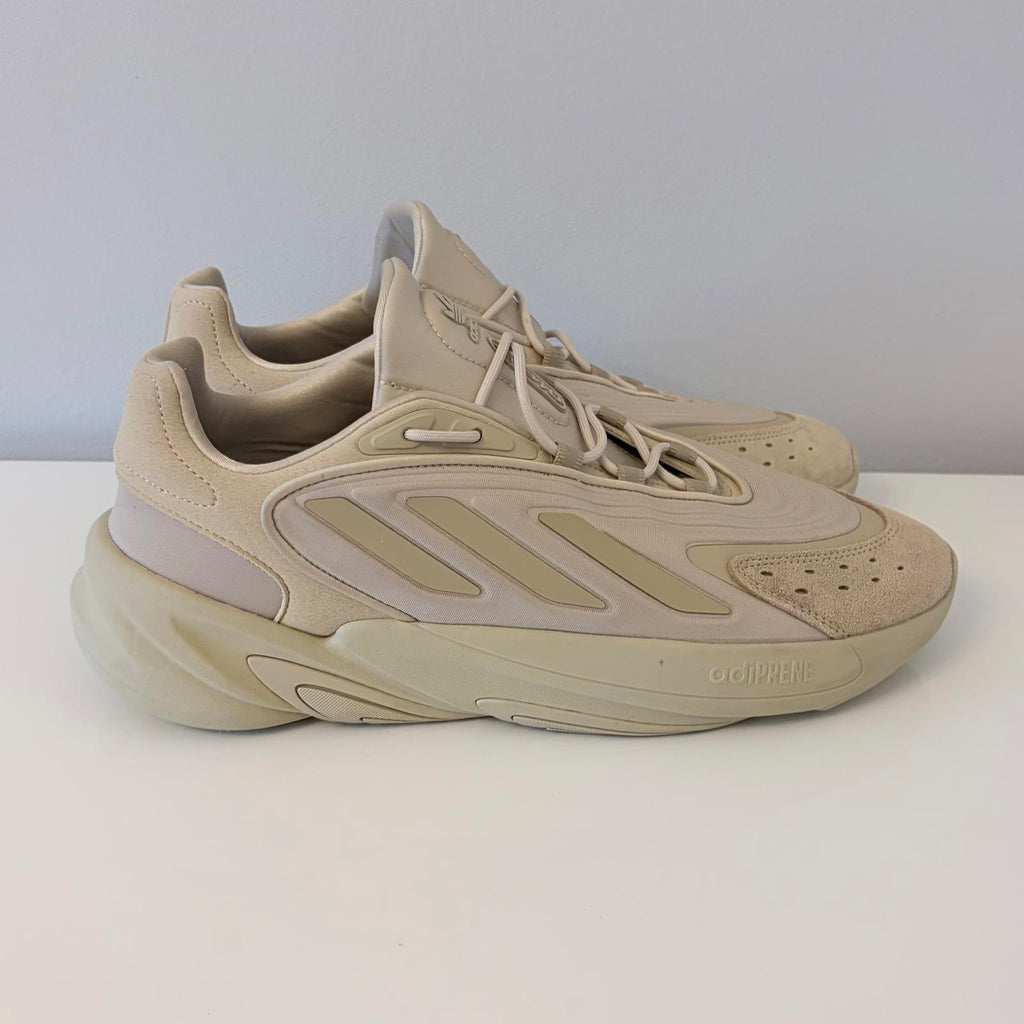 Adidas Ozelia UK 10.5 Savanna Beige Quality Adiprene Trainers gv7685