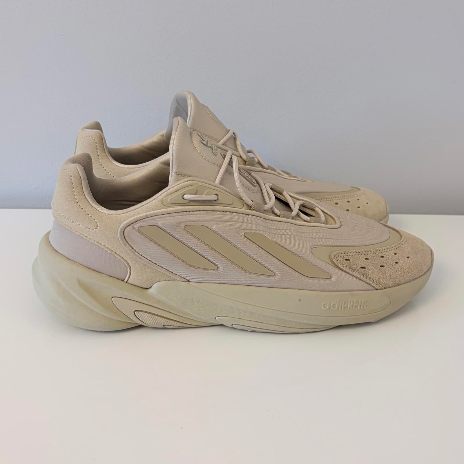 Adidas Ozelia UK 10.5 Savanna Beige Quality Adiprene Trainers gv7685