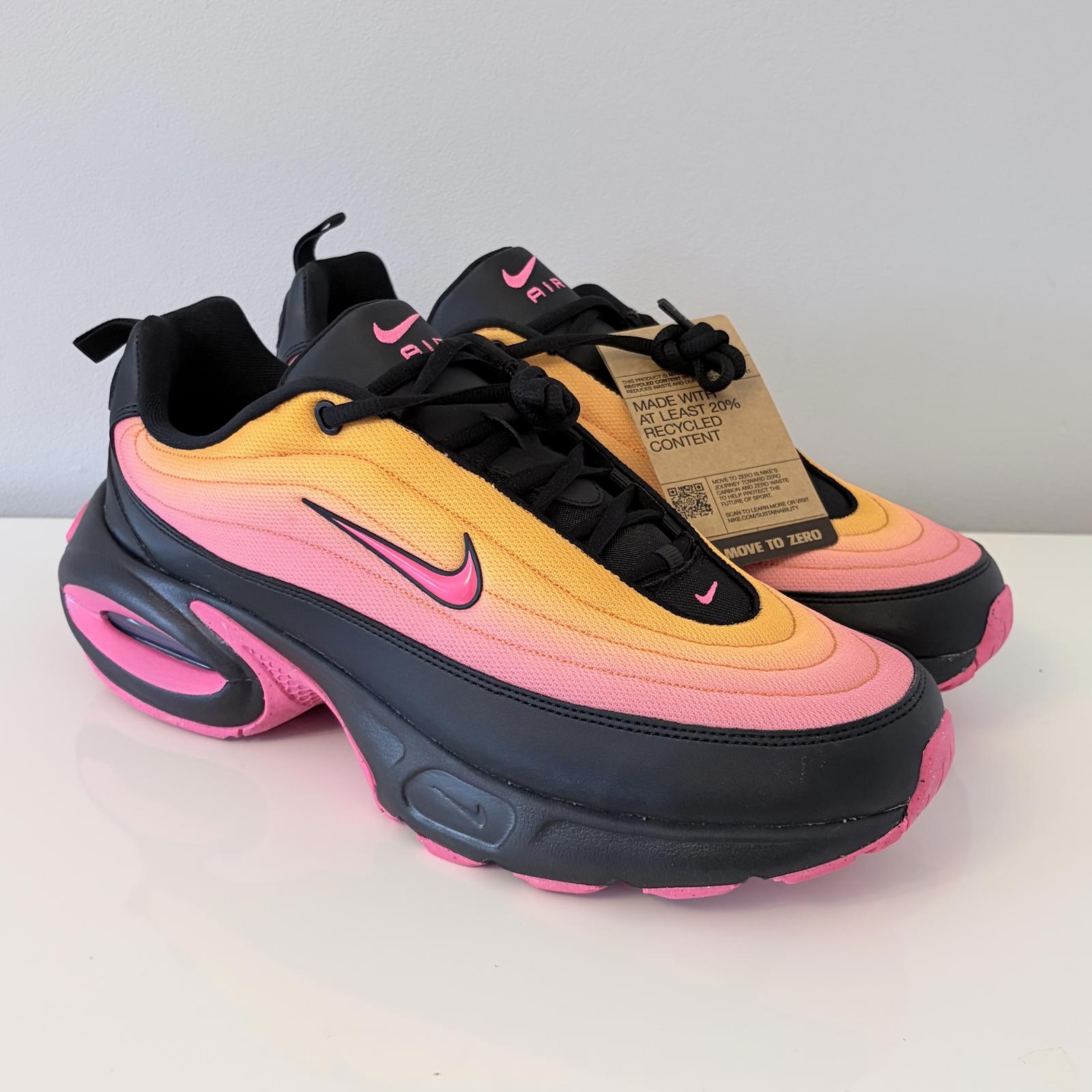 Nike Air Max Portal UK 11.5 Black Sundial Hyper Pink Bubble Trainers HF3053-015