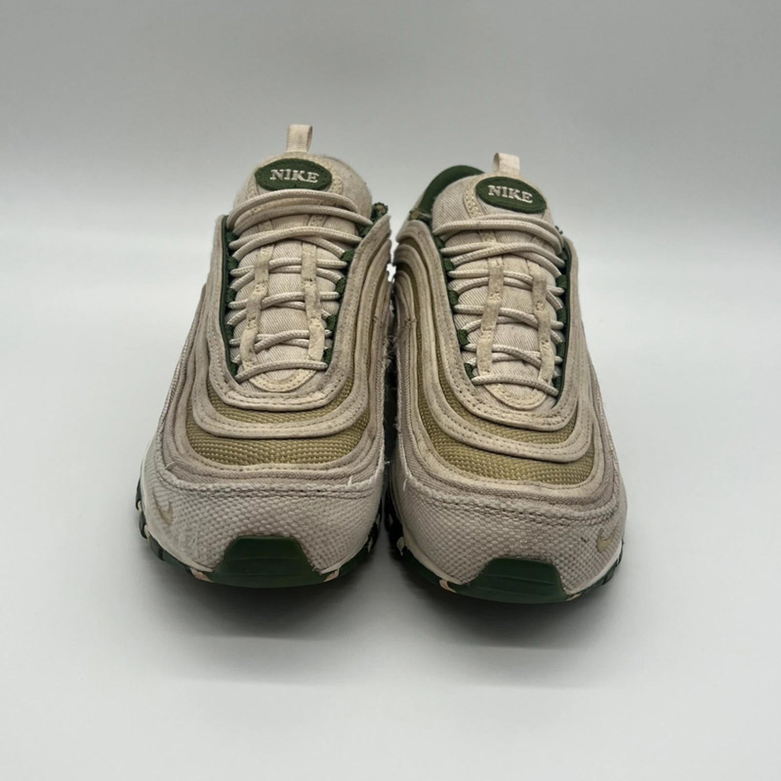 Nike Air Max 97 SE Men's UK 8 Sail Treeline Green Quality Trainers DM8588-100