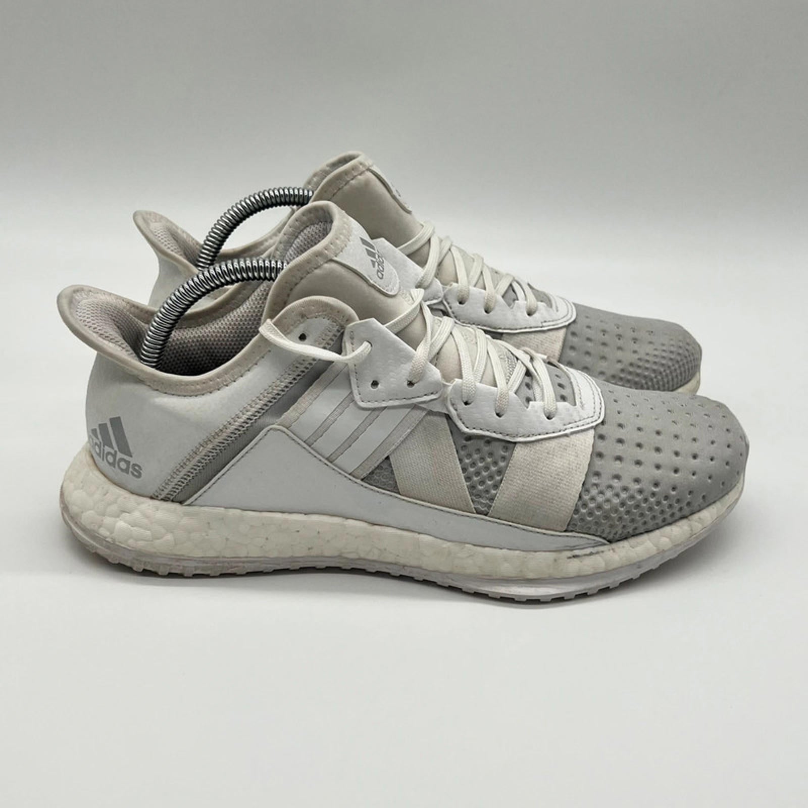 Adidas Pure Boost ZG Mens UK 8.5 White Grey Comfort Boost Trainers s76725